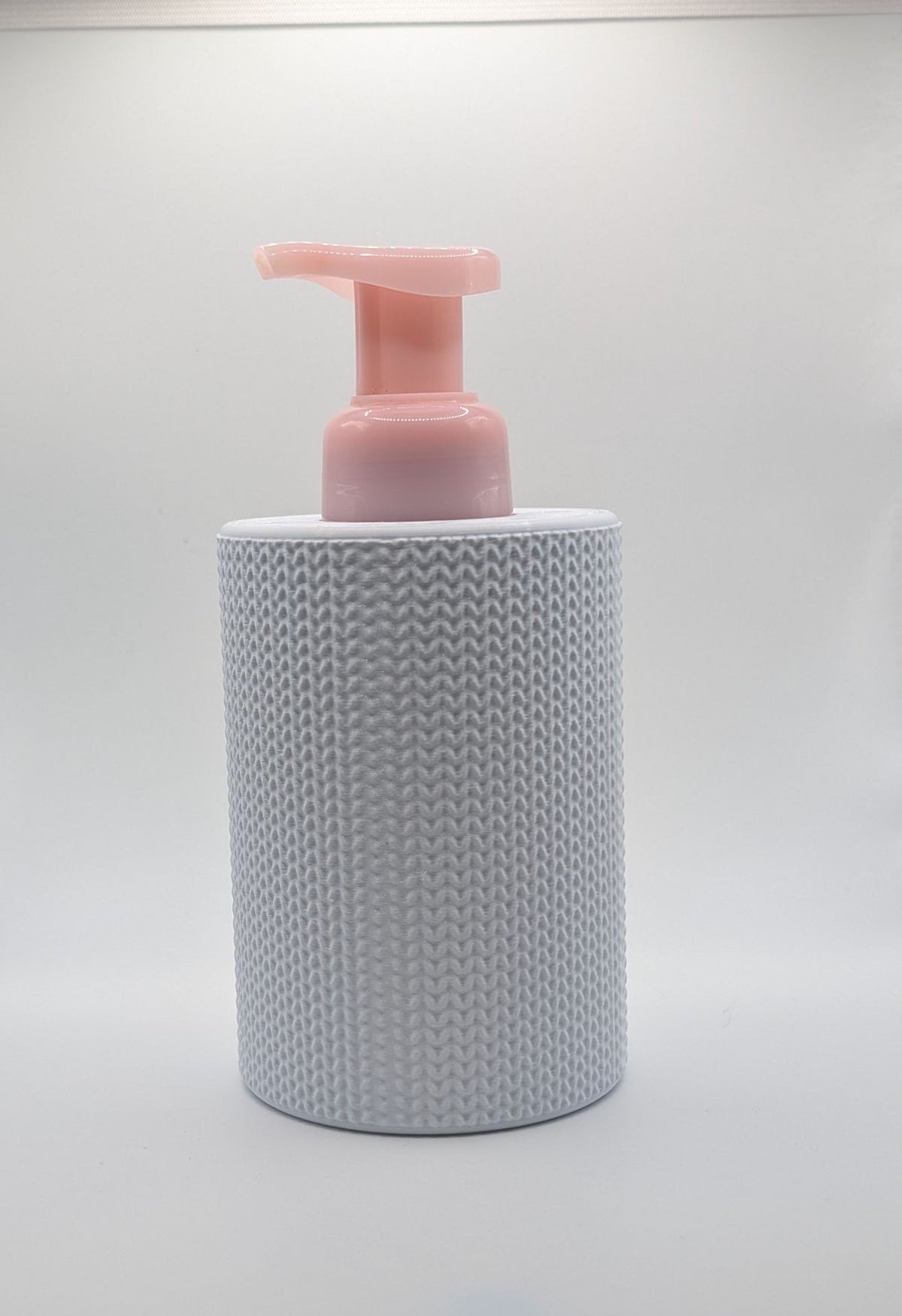 3D Printed Knit Texture Soap Dispenser Sleeve & Base | Modern Bathroom Decor Cover - Default supplier-photo-2